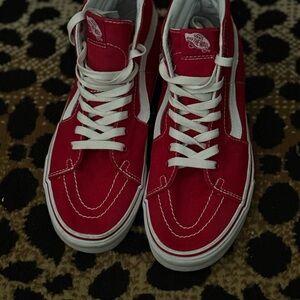 Vans Red Canvas High-Tops